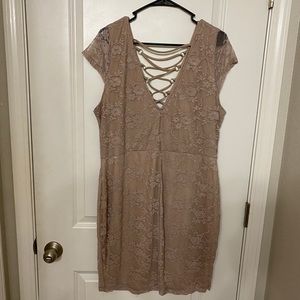 Mini lace dress